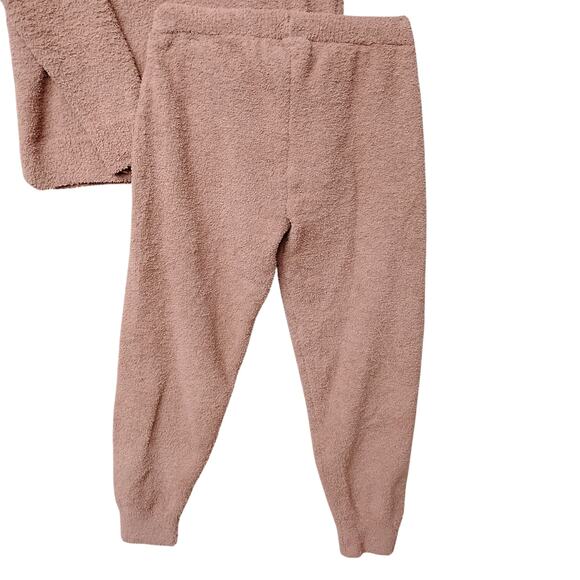 Cupcakes and Cashmere Teddy Jogger Set Size Medium Dusty Rose Long Sleeve - Picture 5 of 9